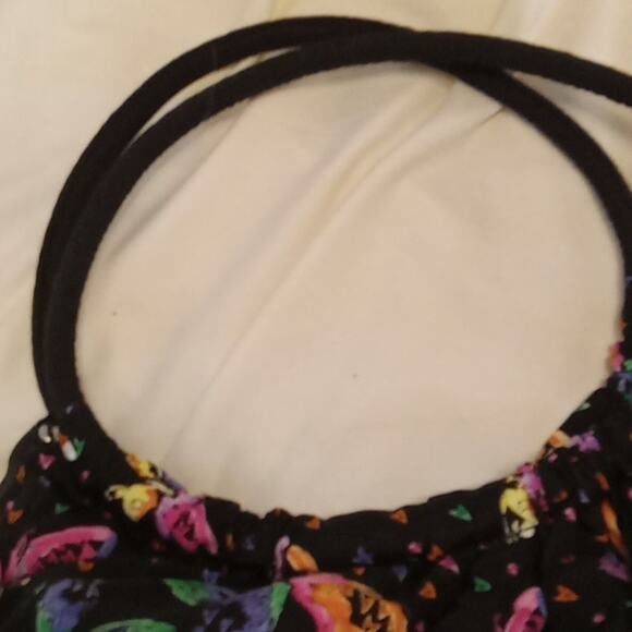 Vintage Steve Madden Black Butterflies circular handle over the Shoulder purse. - Picture 4 of 8